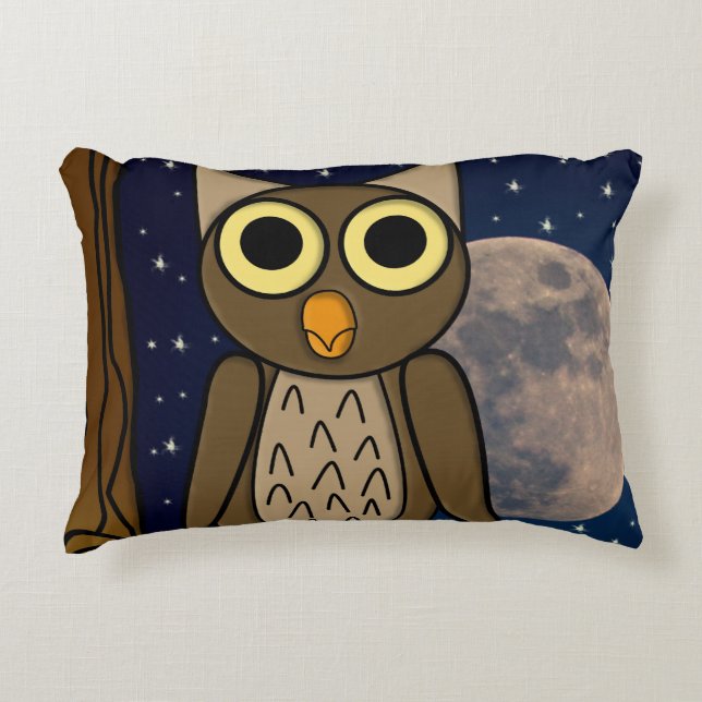 Night owl decorative cushion (Front)