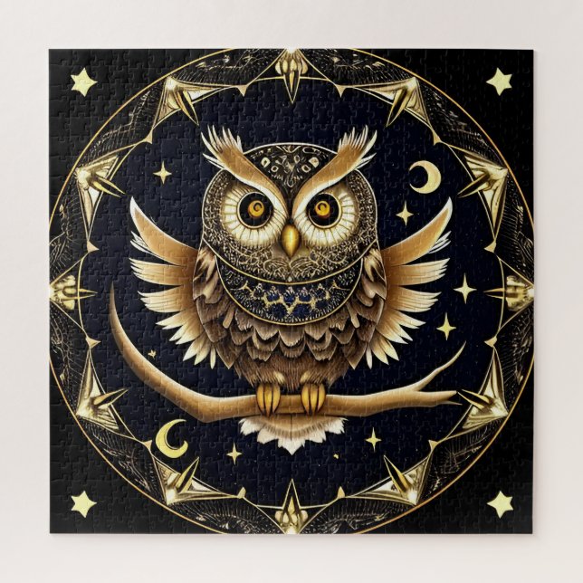 Night Owl Gift For Detailed Puzzle Lovers (Vertical)