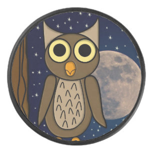 Night owl hockey puck