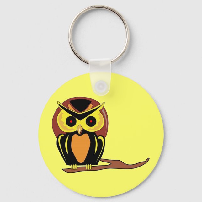 Night Owl Key Ring (Front)