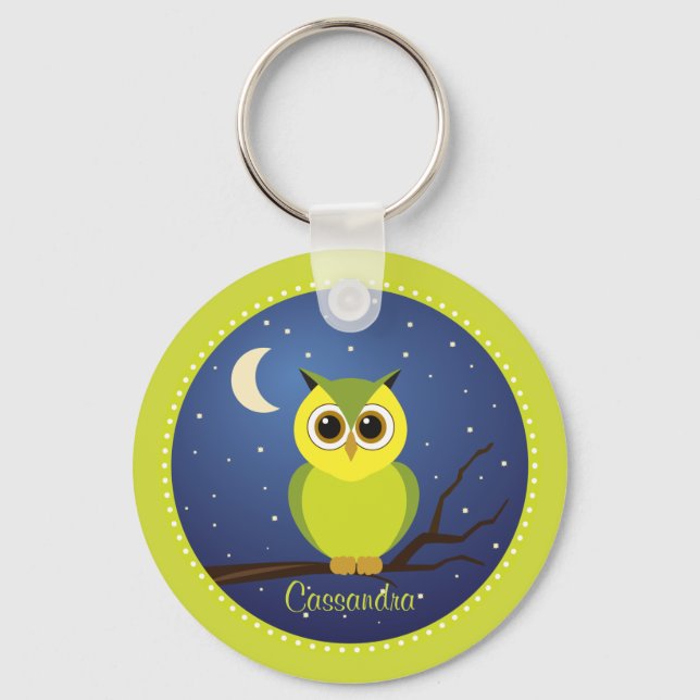 Night Owl Keychain (Front)