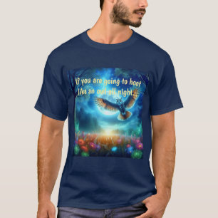 Night Owl & Morning Eagle: Celestial Journeys T-Shirt