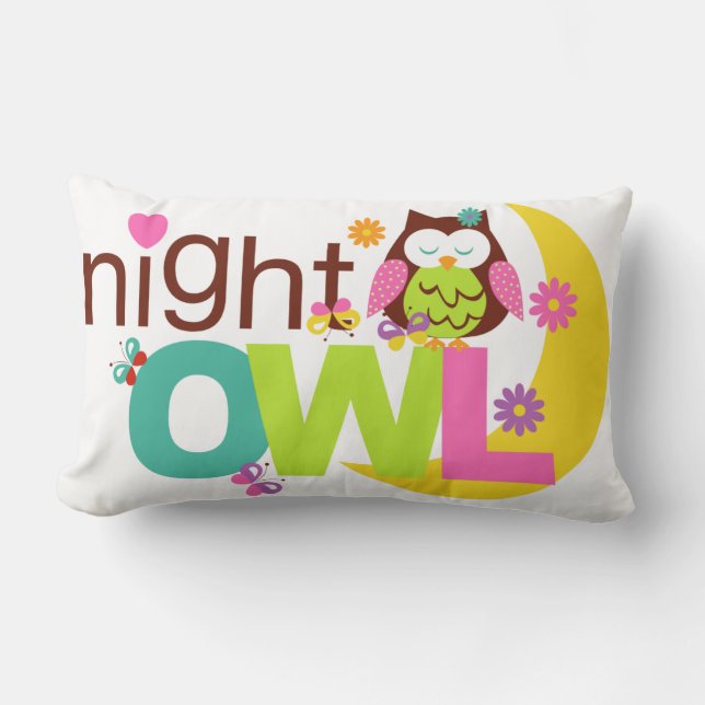 Night Owl Pillow (Front)