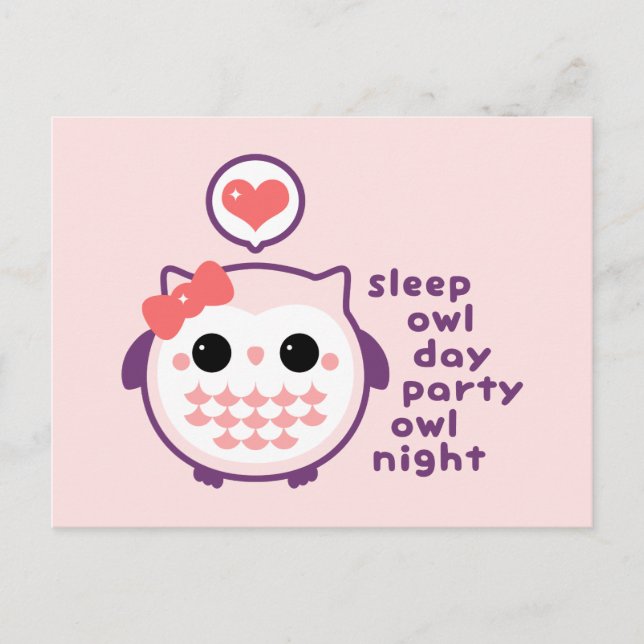 Night Owl Postcard (Front)