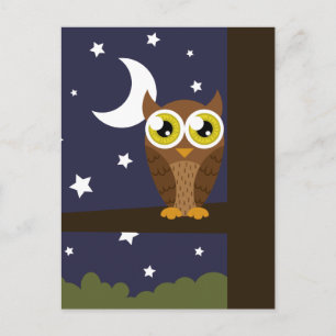 "Night Owl" Postcard