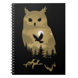 Night Owl Silhouette Notebook