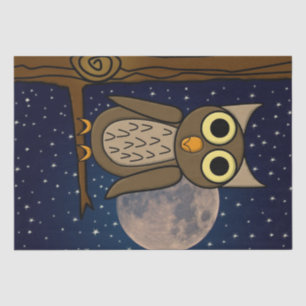 Night owl tissue paper
