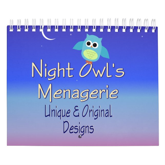 Night Owl's Menagerie Graphics Calendar (Cover)
