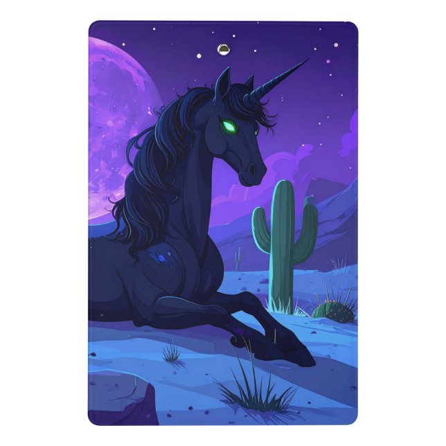 Night Pegasus Mini Clipboard (Back)
