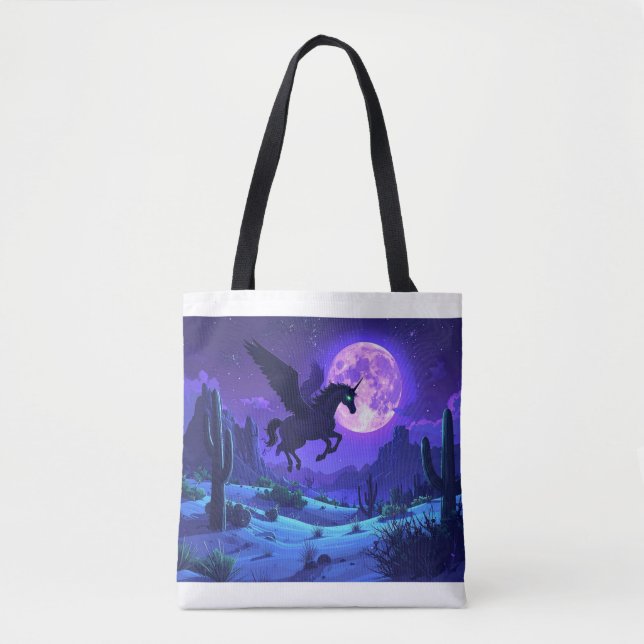 Night Pegasus Tote Bag (Front)