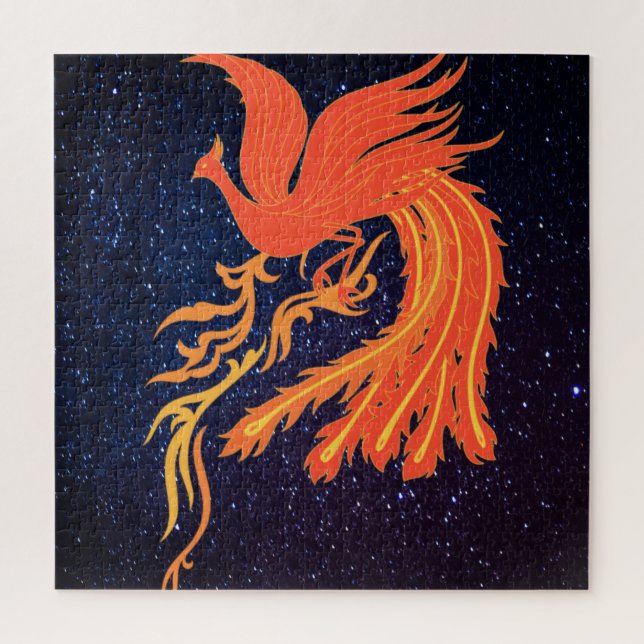Night Phoenix Rising Jigsaw Puzzle (Vertical)