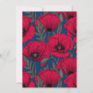 Night poppy garden