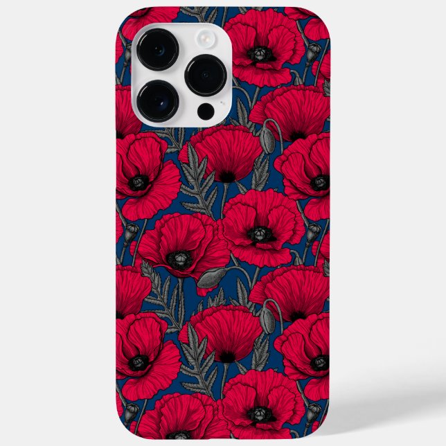 Night poppy garden Case-Mate iPhone case (Back)
