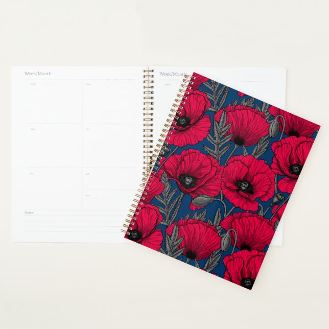 Night poppy garden planner (Display)