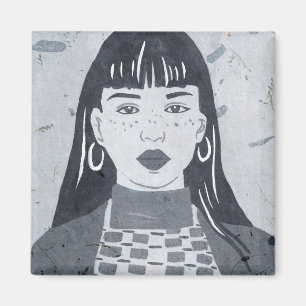 Night Portrait Magnet
