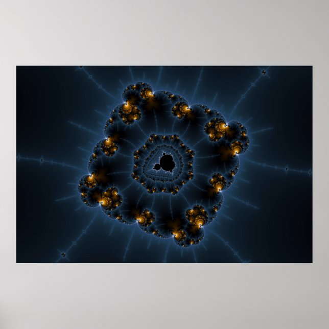 Night Prowler Fractal Art Poster (Front)