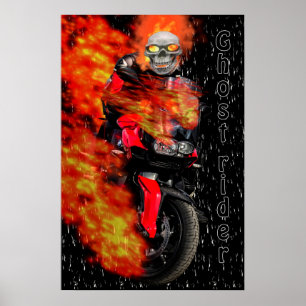 Night racer Ghost Rider Poster