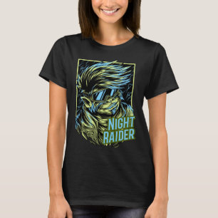 Night Raider Futuristic Street Punk with Goggles T-Shirt