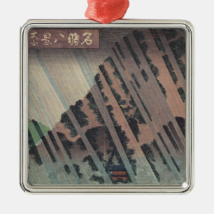 Night Rain on Oyama, c.1830 Metal Ornament