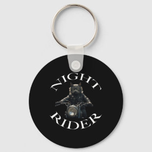 Night Rider Bad Cat Key Ring