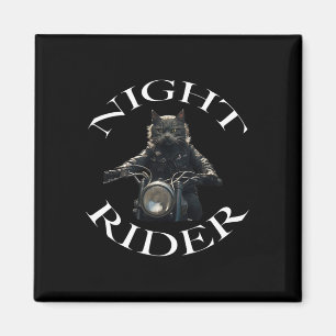 Night Rider Bad Cat Magnet