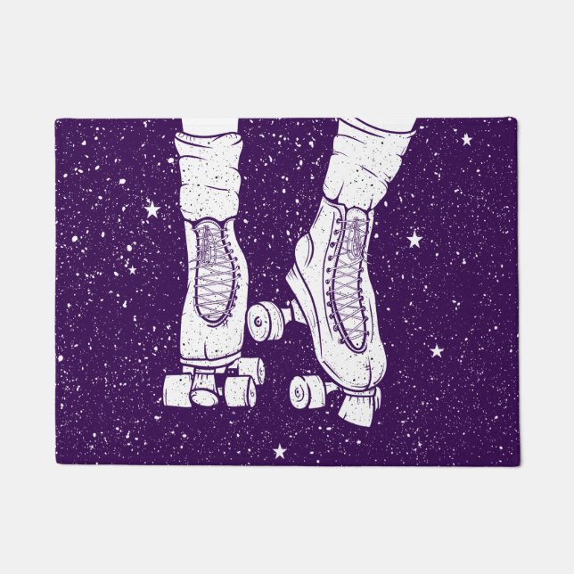 Night roller skater doormat (Front)