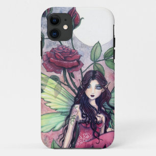 Night Rose Fantasy Fairy Art iPhone Case