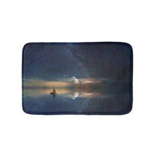 Night Sailing Bath Mat