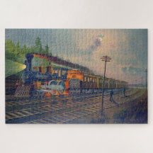 Night Scene on the New York Central Railroad