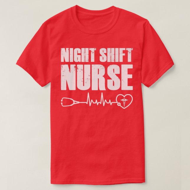 Night Shift Different Breed Stethoscope Funny Nurs T-Shirt (Design Front)
