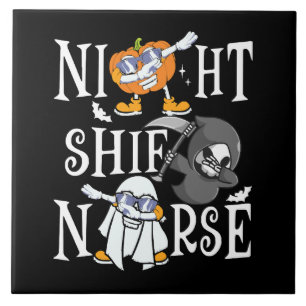 Night Shift Nurse Ceramic Tile