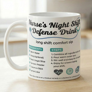 Night Shift Nurse ER Crew Comfort Recipe Coffee Mug