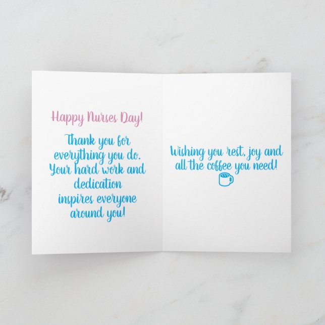 Night Shift Nurse Keychain | Cute Nurse Gift 2026 Card (Inside)