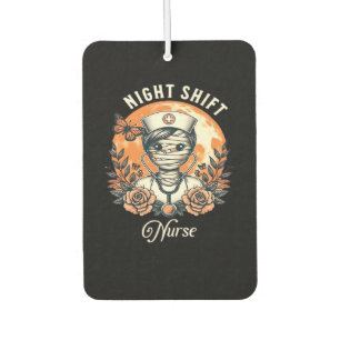 Night Shift Nurse Mummy Halloween Healthcare Flora Car Air Freshener
