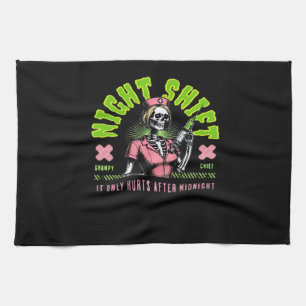 Night Shift Nurse - National Nurse Week Gift Ideas Tea Towel