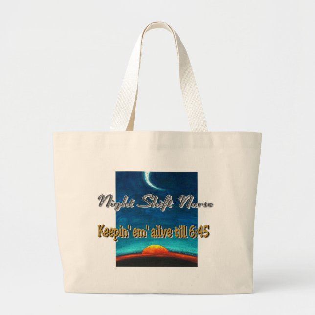 Night Shift Nurse tote bag (Front)