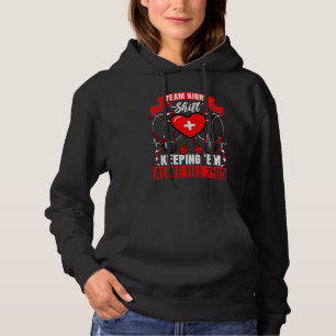 Night Shift Team CNA Life Nurse Hoodie