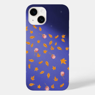 Night Sky Autumn Leaves & Roses Case-Mate iPhone 14 Case