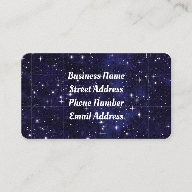 Night Sky Business Card (Front)