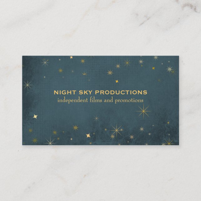 Night Sky Business Cards (Front)
