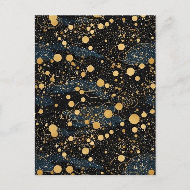 Night Sky Chiyogami  Postcard (Front)