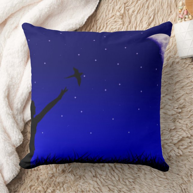 Night Sky - Cool Graphic Background Cushion (Blanket)