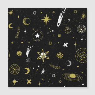 Night sky: cosmic seamless pattern.