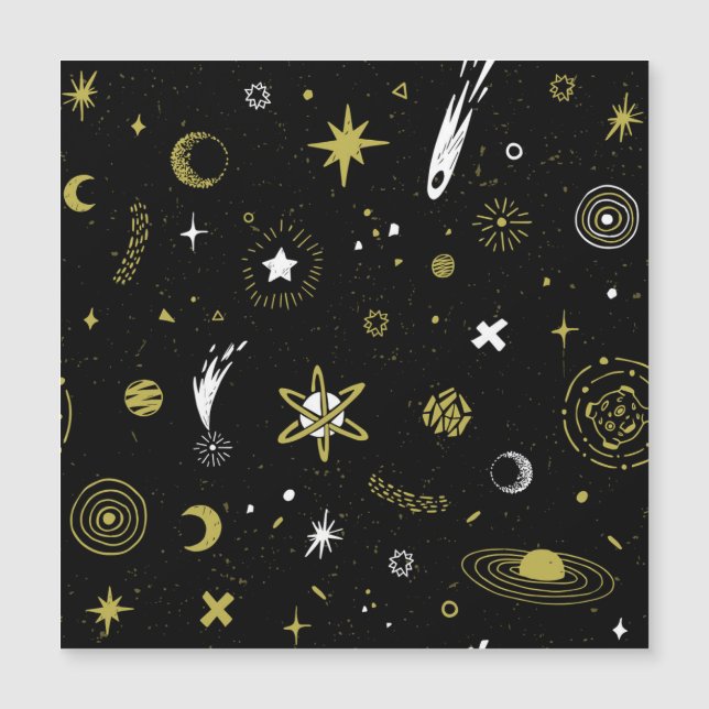 Night sky: cosmic seamless pattern. (Front)
