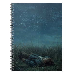 Night Sky Dreamer Grassfield Notebook