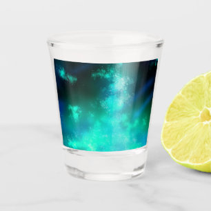 Night Sky Emerald Clear Shot Glass