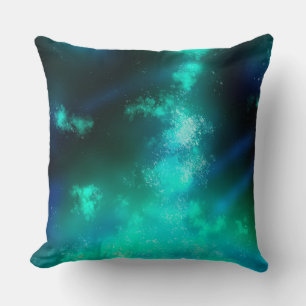 Night Sky Emerald Cushion