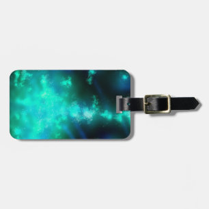 Night Sky Emerald Luggage Tag