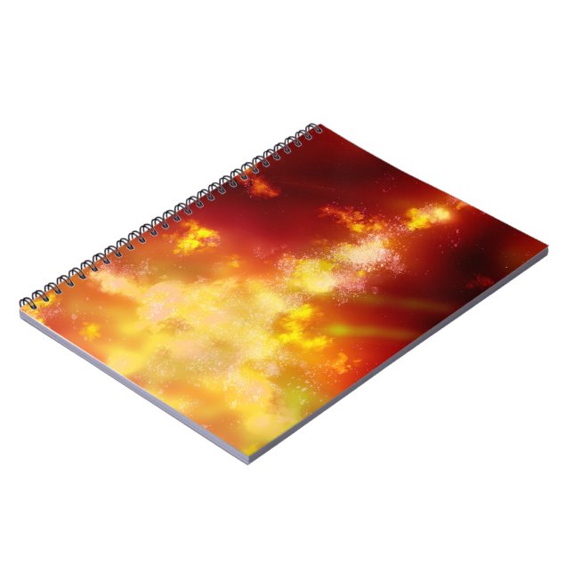 Night Sky Flame  Notebook (Left Side)