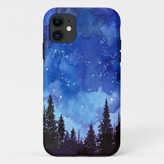 Night Sky forest Case-Mate iPhone Case (Back)